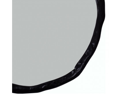 Moe's Foundry Round Mirror - Black, Large