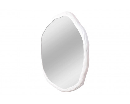 Moe's Foundry Round Mirror - White, Large