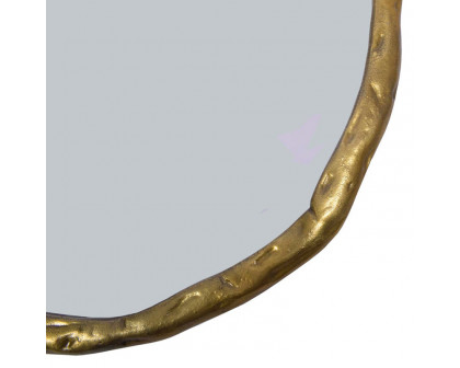 Moe's Foundry Round Mirror - Gold, Large