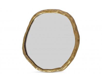 Moe's Foundry Round Mirror - Gold, Small