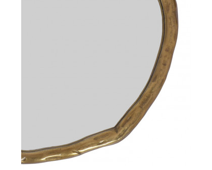 Moe's Foundry Round Mirror - Gold, Small