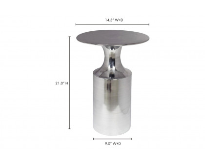 Moe's Rassa Accent Table - Silver