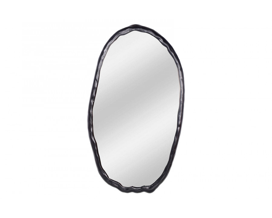 Moe's Foundry Oval Mirror - Black