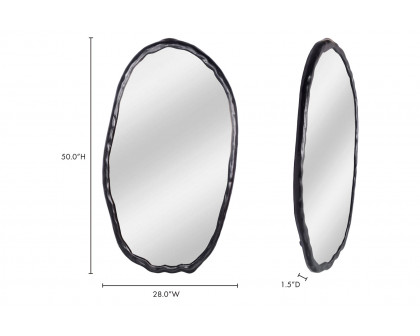 Moe's Foundry Oval Mirror - Black