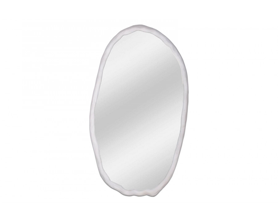 Moe's Foundry Oval Mirror - White