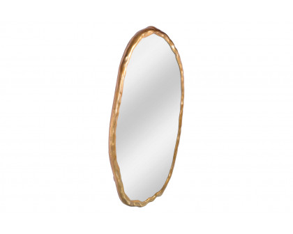 Moe's Foundry Oval Mirror - Gold