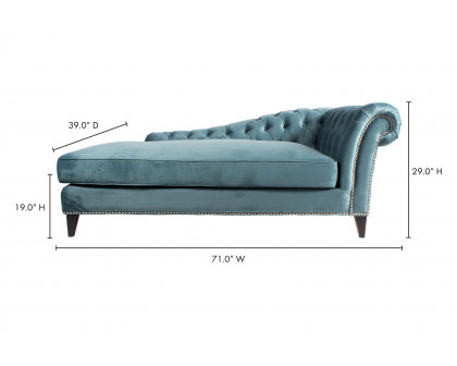 Moe's - Bibiano Chaise in Blue