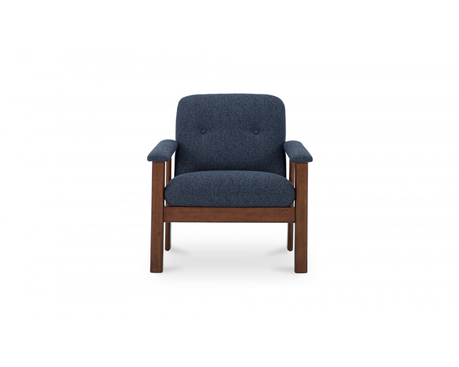 Moe's Parker Contemporary Lounge Chair - Dark Blue