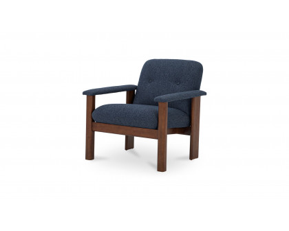 Moe's Parker Contemporary Lounge Chair - Dark Blue