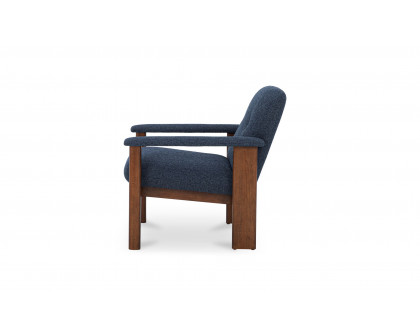 Moe's Parker Contemporary Lounge Chair - Dark Blue