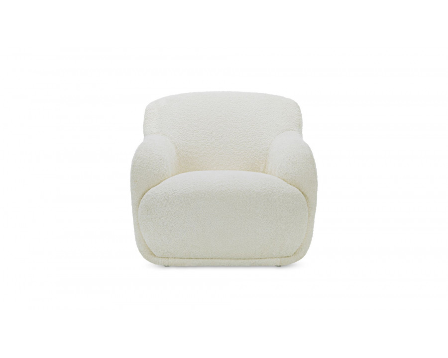 Moe's Stevie Contemporary Lounge Chair - Cream