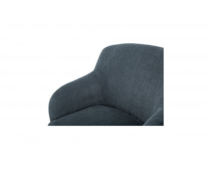 Moe's Stevie Contemporary Lounge Chair - Slate Blue