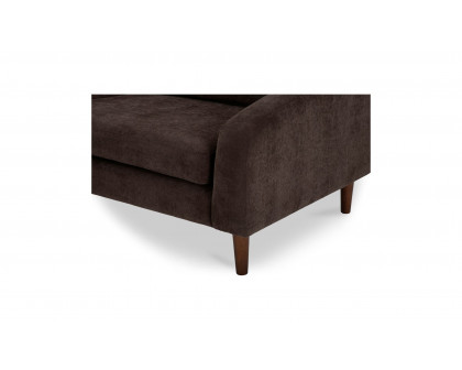 Moe's Quinn Contemporary Sofa - Dark Brown