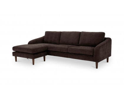 Moe's Quinn Modern Sectional - Dark Brown