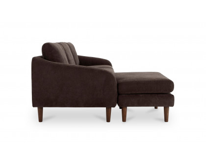 Moe's Quinn Modern Sectional - Dark Brown