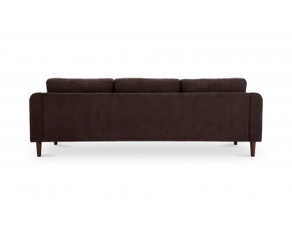 Moe's Quinn Modern Sectional - Dark Brown