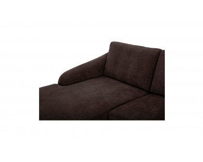 Moe's Quinn Modern Sectional - Dark Brown