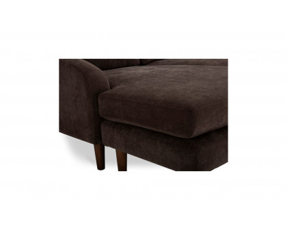 Moe's Quinn Modern Sectional - Dark Brown