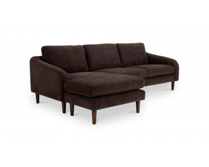 Moe's Quinn Modern Sectional - Dark Brown