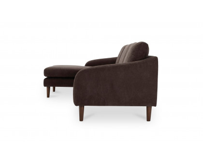 Moe's Quinn Modern Sectional - Dark Brown