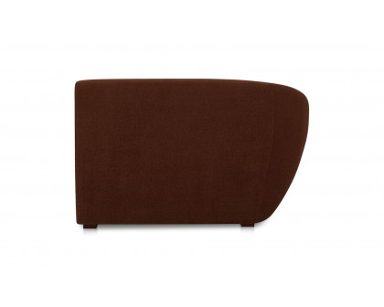 Moe's Amelia Contemporary Left Arm Chair - Chestnut