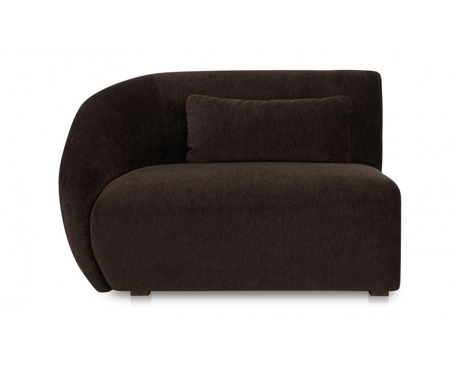 Moe's Amelia Contemporary Left Arm Chair - Espresso