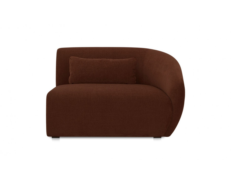 Moe's Amelia Contemporary Right Arm Chair - Chestnut