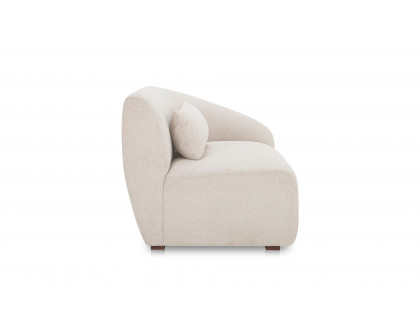 Moe's Amelia Contemporary Right Arm Chair - Warm White