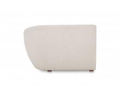 Moe's Amelia Contemporary Right Arm Chair - Warm White