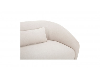 Moe's Amelia Contemporary Right Arm Chair - Warm White