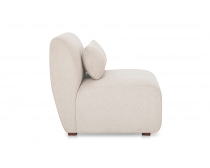 Moe's Amelia Contemporary Slipper Chair - Warm White