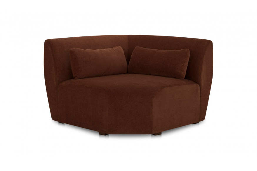 Moe's™ Amelia Contemporary Corner Chair - Chestnut