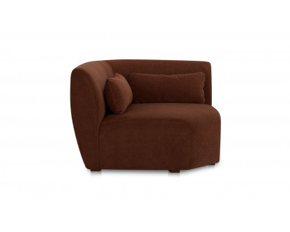 Moe's™ Amelia Contemporary Corner Chair - Chestnut