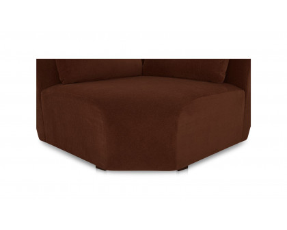 Moe's™ Amelia Contemporary Corner Chair - Chestnut