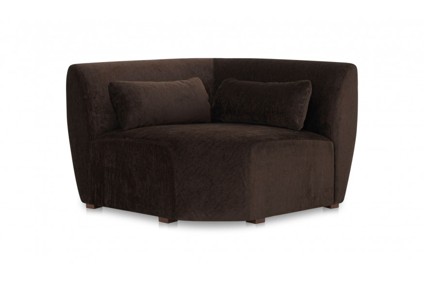 Moe's™ Amelia Contemporary Corner Chair - Espresso