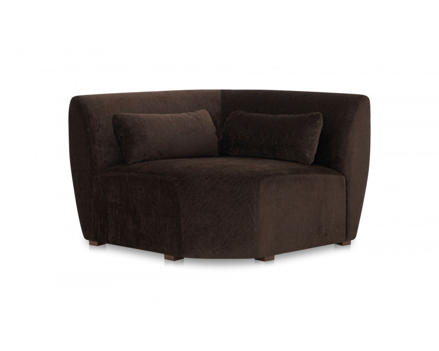 Moe's Amelia Contemporary Corner Chair - Espresso