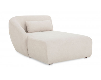 Moe's Amelia Contemporary Left Arm Chaise - Warm White