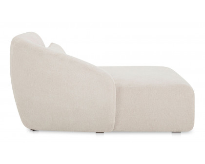 Moe's Amelia Contemporary Left Arm Chaise - Warm White