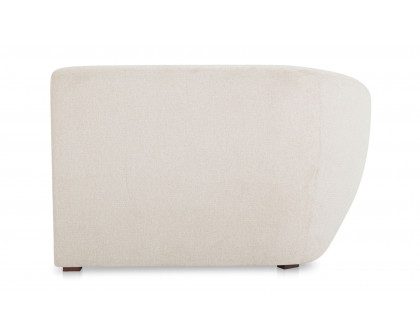 Moe's Amelia Contemporary Left Arm Chaise - Warm White