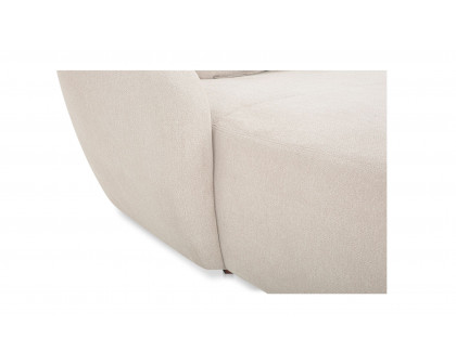 Moe's Amelia Contemporary Left Arm Chaise - Warm White