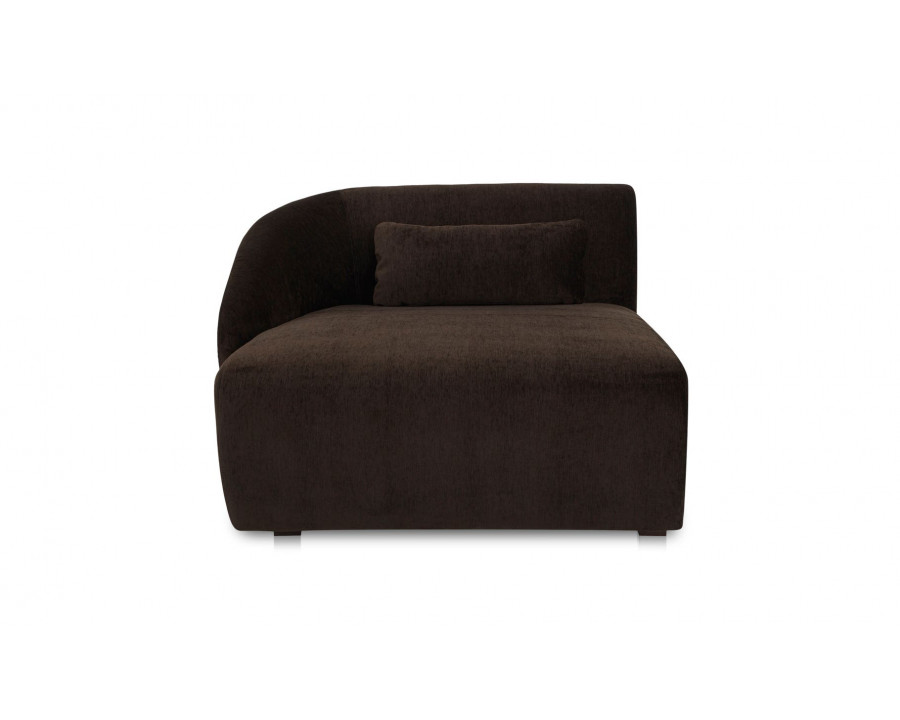 Moe's Amelia Contemporary Left Arm Chaise - Espresso