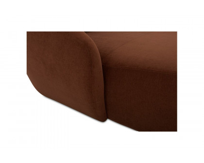 Moe's Amelia Nook Contemporary Modular Sectional - Chestnut, Left Facing