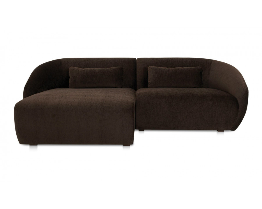 Moe's Amelia Nook Contemporary Modular Sectional - Espresso, Left Facing