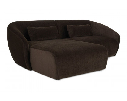 Moe's Amelia Nook Contemporary Modular Sectional - Espresso, Left Facing