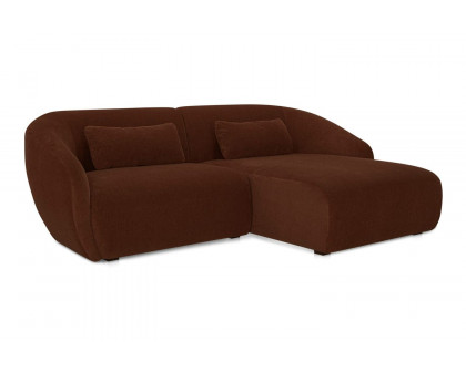 Moe's Amelia Nook Contemporary Modular Sectional - Chestnut, Right Facing