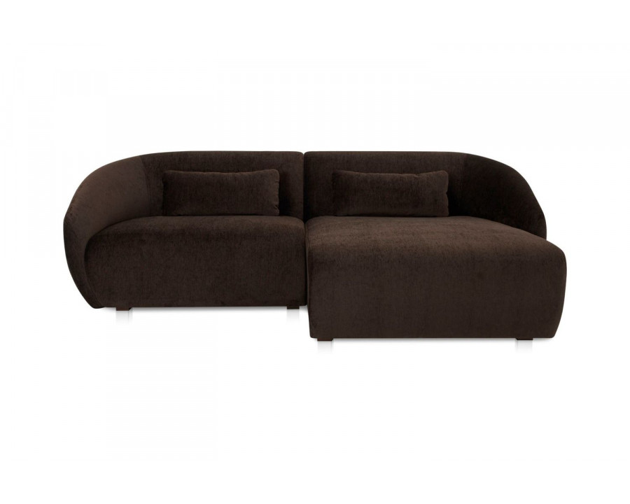 Moe's Amelia Nook Contemporary Modular Sectional - Espresso, Right Facing