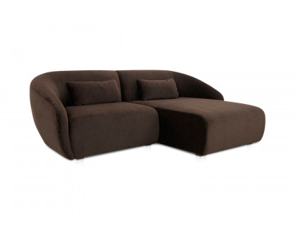 Moe's Amelia Nook Contemporary Modular Sectional - Espresso, Right Facing