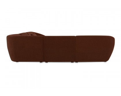 Moe's Amelia Classic-L Contemporary Modular Sectional - Chestnut