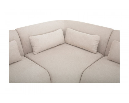 Moe's Amelia Classic-L Contemporary Modular Sectional - Warm White