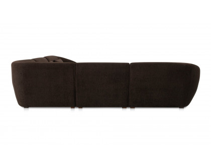 Moe's Amelia Classic-L Contemporary Modular Sectional - Espresso